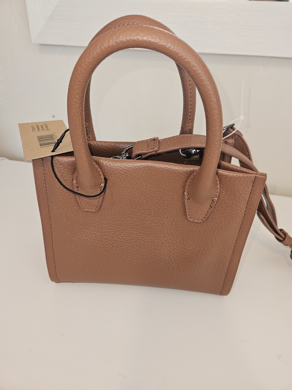 Steve Madden Bromaa Crossbody Satchel Bag Cinnamon Brown NWT - Picture 3 of 7